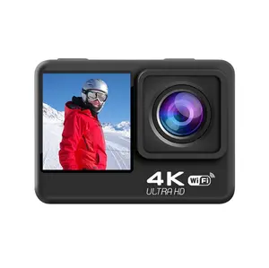 Fabrik preis Dual Screen Sport Action Kamera 2 Zoll Kamera 4k Wifi Sport Action Kamera Video Wasserdicht Outdoor Mini Go Pro