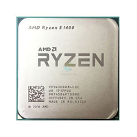 Prosesor CPU Quad Core R5 1400 3.2 GHz Bekas (YD1400 BBM4KAE) Socket AM4 untuk Penggunaan