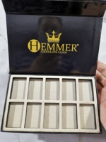 Boîte pliante noire en carton rigide de luxe avec logo personnalisé, grand format, pelliculage mat et fermeture magnétique