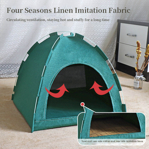 Cama Transpirable para <span class=keywords><strong>Gatos</strong></span>, Corralito Plegable para Mascotas, Carpa de Camping Ecológica para <span class=keywords><strong>Gatos</strong></span> - Product Image 2