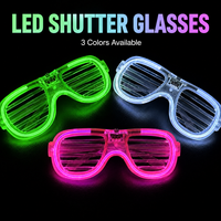 Nuevas Gafas con Marco de Alambre y Luces LED, Gafas Brillantes para Fiestas, Juguetes para Niños para Festivales y Carnavales, Accesorios para Ambiente de Discoteca