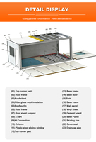 Bâtiment Préfabriqué Conteneurisé Haut de Gamme au Design Moderne, Prix Usine, pour Café Mobile, Restaurant, Bureau, Magasin, Maison, Durée de Vie 5 Ans