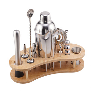 Kit de <span class=keywords><strong>barman</strong></span> 12 pièces avec support Kit de <span class=keywords><strong>barman</strong></span> <span class=keywords><strong>professionnel</strong></span> Kit d'outils de bar à domicile Accessoires de bar - Product Image 1