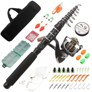 Ensemble de matériel de pêche Searcher, ligne de 100 m, canne à pêche en mer avec moulinet et accessoires pour la pêche en surfcasting - Product Image 1