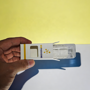 <strong>Small</strong> Business Matte Single Vial Package Tuck Box <strong>With</strong> Die Cut Window Custom Logo Black Body Serum Glass Vial Packaging <strong>Boxes</strong> - Product Image 4