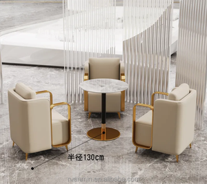 Mobili nordici bianchi divano a doppia cabina con tavolo <span class=keywords><strong>in</strong></span> marmo appositamente progettato per le stanze di negoziazione nei ristoranti bar - Product Image 3
