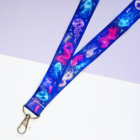 Penjualan terlaris kustom cetak logo Anda nilon atau poliester gantungan kunci lucu lanyard dengan logo