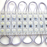 Module LED 220V 3 LED, blanc froid, module LED 110V 3 LED 2W, injection 2835, lumière publicitaire 3 LED, conforme ROHS, blanc chaud disponible