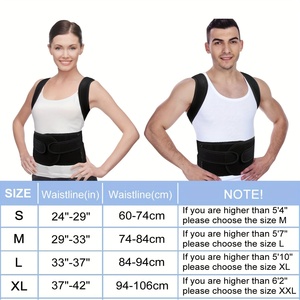 Correcteur de Posture Réglable avec Logo Personnalisé, Orthèse Dorsale pour Soutien Complet du <span class=keywords><strong>Dos</strong></span>, Soulagement des Douleurs Lombaires et Dorsales, Redresse-Épaules - Product Image 2