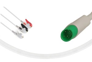 K15 K12ที่สร้างสรรค์ตัวจับสาย <span class=keywords><strong>ECG</strong></span> 3ตะกั่วแบบใช้เชื่อมต่อโดยตรงสายเคเบิล6Pin - Product Image 2