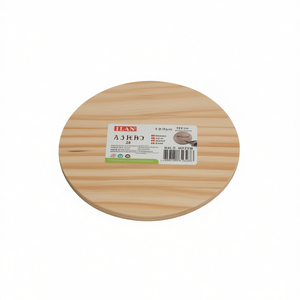 Base in legno ILAN, diametro 12 cm, spessore 0,5 cm, rotonda, per artigianato e progetti fai-da-te - Product Image 2