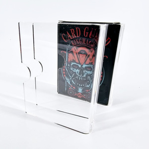 Porta Tarjetas Transparente, Cubierta de Acrílico para Tarjetas, Accesorios de Magia para Tarjetas, Protector de Cartas de Juego - Product Image 3