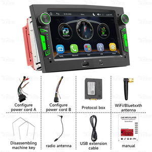 Lecteur multimédia automobile Android BQCC 7 pouces MP5 sans fil FM AM RDS avec Carplay pour <span class=keywords><strong>Opel</strong></span> <span class=keywords><strong>Astra</strong></span> <span class=keywords><strong>H</strong></span> J Vectra Vauxhall Antara Zafira - Product Image 2