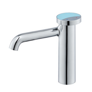 Robinet de lavabo monocommande <span class=keywords><strong>en</strong></span> laiton à capteur tactile multicolore, à montage sur plan, avec cartouche céramique, pour usage hôtelier, design moderne - Product Image 5