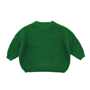 Hot Selling Customized Winter Long Sleeve Kids Knit Pullover <strong>Jumper</strong> Tops Solid Color Wholesale <strong>Christmas</strong> Baby <strong>Girl</strong> Sweater - Product Image 5