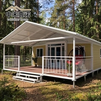 Kit de maison préfabriquée extensible de 20 pieds, maisonnette autonome, hébergement pour invités, bureau modulaire, école
