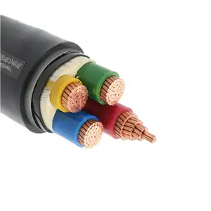 Venta al por mayor YJV / YJV22 4 Core 25mm2 35mm2 50mm2 70mm2 cable blindado cables eléctricos de cobre