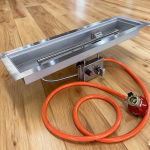 60 cm Edelstahl Linear Gas Feuerstelle Brenner für Outdoor Feuerstelle Tisch. - Product Image 1