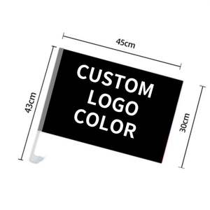 Banderas Deportivas Digitales Rectangulares Ecológicas Personalizadas de Poliéster Impermeables para Coche, Promocionales para Negocios - Product Image 3