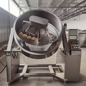 Marmite de cuisson à double enveloppe en acier inoxydable avec agitateur pour confitures, ketchup et sauces - Product Image 6