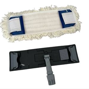 Qingle pliant fil de <span class=keywords><strong>coton</strong></span> support de vadrouille plat cadre sertissable cadre de vadrouille plat en microfibre <span class=keywords><strong>sans</strong></span> plaque de vadrouille à poussière commerciale magique - Product Image 3