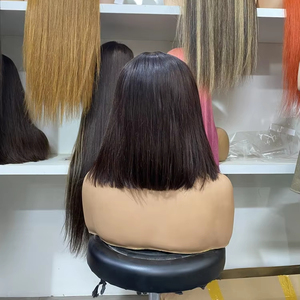 Peluca de pelo crudo vietnamita virgen 100% de lujo sin procesar 100g cabello humano Natural recto/ondulado estilo encaje transparente 8 "-32" - Product Image 2