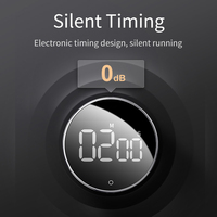 NEUER Digitaler Küchen-Countdown-Timer mit Rundem Plastikknopf, Lautem Alarm, Magnetischer LED-Großanzeige, Umweltfreundlich