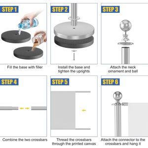 حواجز إعلانية عالية الجودة من الفولاذ المقاوم للصدأ، أعمدة تحكم بالحشود للاستخدام الخارجي، حواجز للمقاهي مع لافتة - Product Image 6