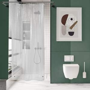 Opaque Color Thickened Waterproof Bathroom <strong>Shower</strong> <strong>Curtain</strong> <strong>Curtain</strong> <strong>Lining</strong> 72 * 72 Inches - Product Image 4