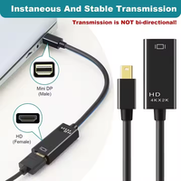 Adaptateur Mini DisplayPort vers HDMI 4K Mindpure, convertisseur Mini DP vers HDMI femelle compatible avec Thunderbolt 2 MacBook Air Surface