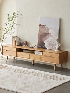 A1081 Soporte de <span class=keywords><strong>TV</strong></span> de madera de roble macizo de estilo nórdico-Muebles de sala de estar de lujo - Product Image 2