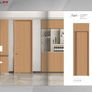 Porte de chambre à coucher personnalisée de haute qualité design unique de luxe porte en bois intérieure de chambre à coucher ordinaire - Product Image 6