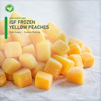 IQF Export Diepvries Biologische Ongezoete Natuurlijke Gele Perzikhelften Vriesvork Bulk Gezonde Groothandelsprijs