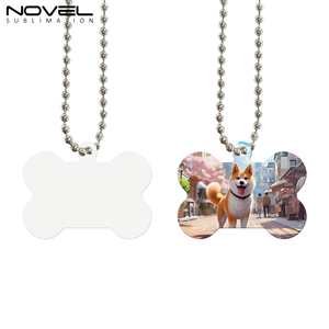 Aangepaste Aluminium Sublimatie Dog Tags Dubbelzijdig Afdrukbare Koosnaam Id Tags 8 Vormen Diy Blank Metalen Dog Tag Met Ketting - Product Image 6