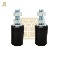 Accessoires de porte Rouleau de portail en nylon Rouleau de guidage de portail coulissant réglable Rouleau de portail suspendu