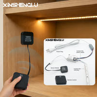 Control Remoto para Gabinete, Interruptor de 433MHz AC110V-220V 300W, Controlador de Tira LED, Sensor de Puerta, Sensor de Movimiento Manual, CE RoHS, para Iluminación de Armarios