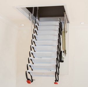 Échelle de grenier télescopique pliante en acier moderne à prix abordable, hauteur extensible de 3 <span class=keywords><strong>m</strong></span>ètres et capacité de charge de 300 kg - Product Image 3