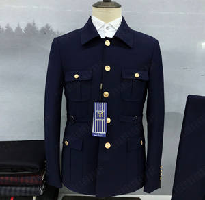 Hot Sale Slim Fit Stand Collar 2 Slits Business Groom Wedding <strong>Safari</strong> <strong>Suit</strong> for Men - Product Image 4