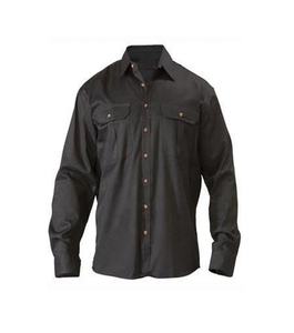 Camisa de trabajo mecánico para hombre, camisa de manga larga, uniforme de construcción, ropa de trabajo, color negro, OEM - Product Image 6