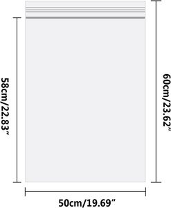 Pacote com 400 Sacos Zip Lock Personalizáveis e Reutilizáveis em <span class=keywords><strong>4</strong></span> Tamanhos, Pequenos, Transparentes, de Plástico PE, Impressão Digital para Presentes e Artesanato - Product Image 6