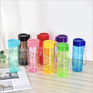 500ML promotion plastic lid plastic water bottle