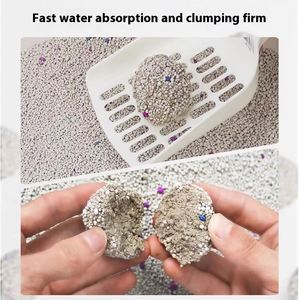 Vente directe usine OEM Litière pour chat sphérique de qualité supérieure, écologique, à agglomération rapide, faible poussière, hautement absorbante et compacte - Product Image 4