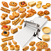 Laminoir à pâte manuel, machine à pâte feuilletée manuelle, mini-laminoir à pâte pour croissants, pizzas, pains, usage domestique