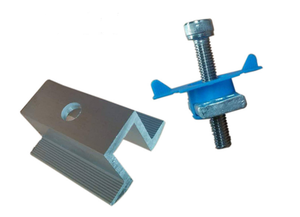 Accessoires pour système de montage solaire : Serre-câble intermédiaire/serre-câble d'extrémité en aluminium pour structure solaire - Product Image 4