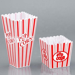 Tasse en plastique réutilisable Style rétro, 7 pouces de haut, 1 pièce, contenant en forme de Pop Corn, pour le cinéma - Product Image 6