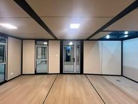 Villa Conteneur Préfabriquée Moderne Pliable et Extensible de Haute Qualité, Panneaux Sandwich, Structure en Acier, Tailles 20ft/40ft, Garantie 5 Ans