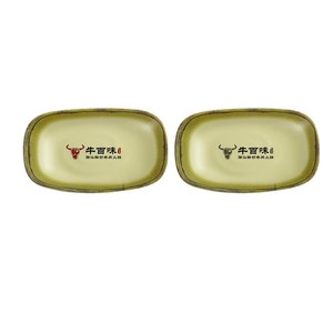 Vaisselle créative pour hot pot de style sauvage, assiette à pâte de crevettes faite à la main, moule à boulettes de viande, plat de service commercial en mélamine pour pâte de crevettes - Product Image 4