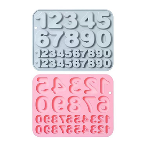<span class=keywords><strong>Moule</strong></span> en silicone en forme de nombre, bricolage, pâtisserie, <span class=keywords><strong>chocolat</strong></span>, bougie, décoration de gâteaux - Product Image 6