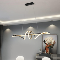 Lustre LED moderne 60W 110V 1M de long pour cuisine, salle à manger, salon et chambre - Suspension rectangulaire 2025