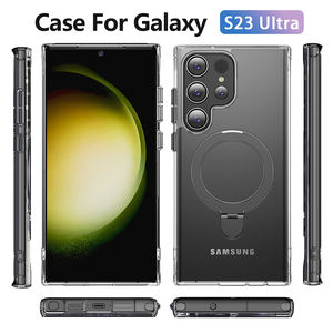 Funda de teléfono transparente con soporte para <span class=keywords><strong>Samsung</strong></span> para <span class=keywords><strong>Galaxy</strong></span> S23 S10 A51 A72 con soporte magnético oculto para teléfono móvil para S25 S24 - Product Image 4